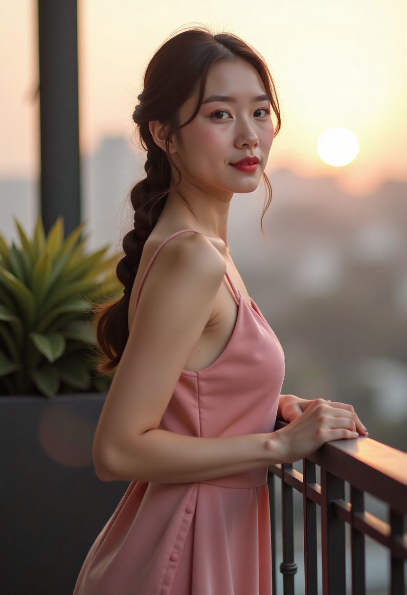 屋顶上的灯塔竖版海报